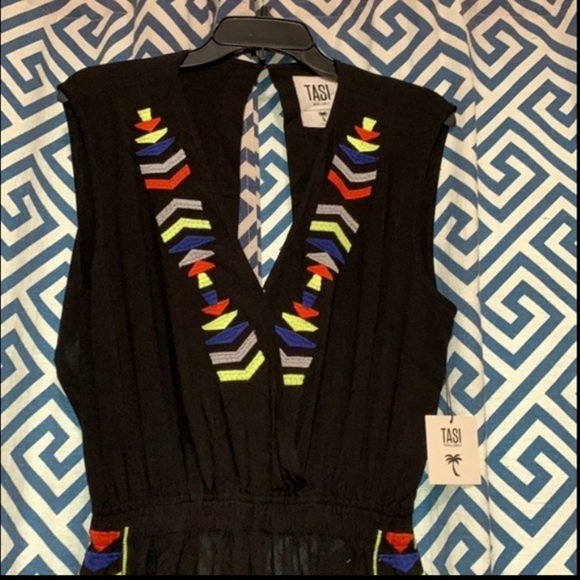 (L) Tasi Malibu ASHLEY Jumpsuit - Black‎ - Picture 5 of 9